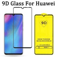Protecteur de verre trempé de la couverture complète 9D pour Huawei Mate40 P40 Lite P Smart 2021 Y60 Y7A Y9A Y5P Y6P Y7P Y8P Y9P Y9X Y9 Y8S Nova 8