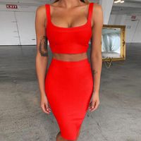 Casual Dresses Deer Lady Winter Bandage Set 2022 Arrivals Women Two Piece Vestido Sexy Bodycon Night Club Party Dress