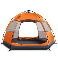 3-5 personen Outdoor familieauto camping tent volautomatisch snel openen grote ruimte rugzak tenten waterdicht anti-uv wandelen reizen strand luifel schuilplaatsen