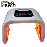 FDA 7 colores Máscara LED Terapia Facial Terapia de la luz de la piel Dispositivo de rejuvenecimiento SPA Removedor de acné Antiarrugas Tratamiento de belleza