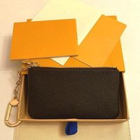 Met Box Classic Card Houder Topkwaliteit Lederen Munt Portemonnee Multi-Style Damesmode Luxurys Designer Bags Sleutelhanger Portemonnee
