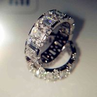 18k bianco naturale 5 carati gioielli di moissanite gioielli preziose bizuteria solido 18 k oro anillos de anello per le donne accessori uomo