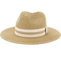 Sombrero de Panamá Unisex Sol de verano para Mujeres Hombre Ancho Ancho Santa Hombres UV Protección Viaje Jazz Cap Floppy Beach Sombreros