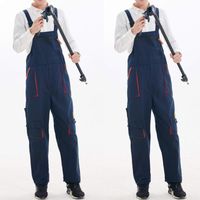 Pantalons pour hommes Meihuida Hommes Mode Casual Nylon Lâche Heavy Duty Travail Combinaisons Mécanicien porte ceinture d'outillage