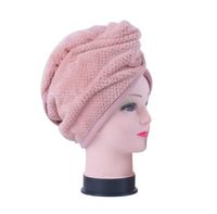 N Microfiber thickened Women Hair Towel pineapple grid triangle dry hair-cap Super absorbent and quick-drying soft home dry-hair cap GWA8040