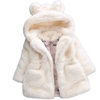 Winter Girls Faux Fur Coat 2020 New Fleece Warm Pageant Part...