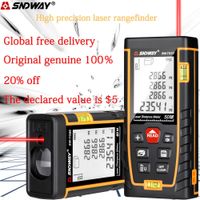 SNDWAY laser distance meter 40M 60M 80M 100M 120M rangefinder trena laser tape range finder build ure device ruler test tool 210719