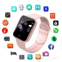 Smart Watch Watch Uomo SmartWatch per Android IOS Electronics Orologio Palestra Tracker Silicone Cinturino in silicone Orologi Oro # 7 Y68 D20S