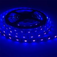 UV-licht LED-strip 1m 60leds 5050LED Waterdichte nacht Vissen Sterilisatie Impliciet Partij met 12V-voeding 395nm-405nm Crestech