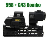 Tactical G43 3X Magnifier and 558 Red Green Dot Scope Combo ...