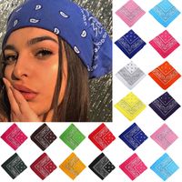 Böhmische Print Bandana Haarbänder für Mädchen Frauen Kinder Unisex Quadrat Schal Turban Stirnband Zubehör