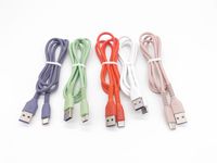 2. 4A USB to Type C Cables Cable Imitation Silicone Macarone ...