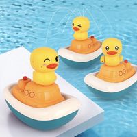 Baby Bath Toys Jouets Électrique Electric Spray Pirate Duck Garçons et filles Un bateau 3 canards
