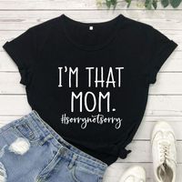 T-shirt Femme Je suis cette maman #Sorry pas désolé de la vie chemise de la fête de la mère Chemises de la fête des mères travaillant femme de mode drôle vêtements t-shirts Tshirt