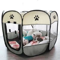Portable Folding Pet Tent Playpen Breathable Easy Octagon Fence Outdoor Removable Puppy Kennel Bed For Cats 220118