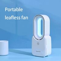 Ventilador sin sentido USB Mini portátil eléctrico con refrigerador de aire pequeño Dormitorio de oficinas de escritorio recargable creativo