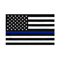 Bandera de la Policía Americana de la Línea Azul Finas 3x5ft EE.UU. EE.UU. Elección General País Banner para los fanáticos de Trump