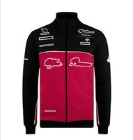 F1 jacket Formula One team racing suit plus velvet hooded sw...