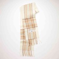 WOMEN Scarf Multicolor Fringed Nordic Cashmere Plaid Warm Co...