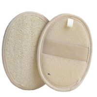 Banho Chuveiro Esfoliante Esponja Esponja Pads Body Scrubber para Homens e Mulheres Escova de Limpeza Facial Natural RRA11837