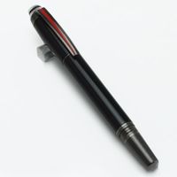 Kentsel Hız Tükenmez Kalemler Lüks Siyah Reçine Rollerball Pen PVD Kaplı Parçaları Yazı Kırtasiye Hediye Için