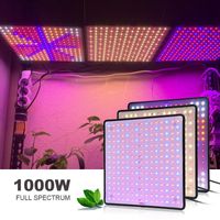 Indoor Grow Lights 1000W LED Lamp For Plants Phyto Seedlings Home 85-265V Full Spectrum Growing Flowering Greenhouse