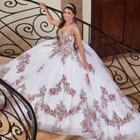 Compre al por mayor 15 Años Vestidos Blancos. de bajo precio \u0026 de calidad  con envío gratuito | Es.DHgate
