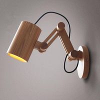 Lámparas de pared Oak Luces de lámpara de madera modernas para la iluminación del hogar del dormitorio, la luz de la pared de la pared