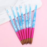 Tırnak Fırçalar 1 ADET Moda DIY UV Jel Oluşturucu Sanat Oyma Kalem Manikür Sable Boyama Fırçası