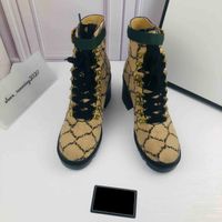 Kadın Diz Çizmeler Tasarımcı Yüksek Topuklu Ayak Bileği Boot Gerçek Deri Ayakkabı Moda Ayakkabı Kış Kutusu ile Güz