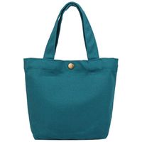 Aufbewahrungstaschen Button Canvas Tasche Umweltschutz Mittagspfade Handtasche für Frauen