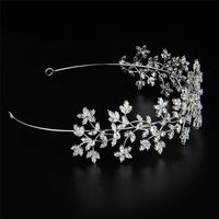 Maple Leaf Crown Elegant Свадебный оголовье Fairy Bride Tiara для рождения клубная вечеринка 211020