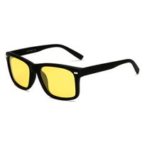Homens polarizados homens óculos de sol amarelo lente noite dirigindo óculos óculos anti-reflexo polarizer óculos