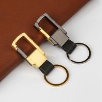 Mode Leder Schlüsselanhänger Neue Männer Frauen Metall Taille Hängen Keychain Geschenk Key Ring Schmuck