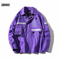 Zsiibo moda marca jaqueta homens primavera outono homens cor sólida outerwear casacos masculino hip hop jackets casaco wgjk12 o2u6 #