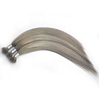 Top Qualität Jungfrau Remy Brazilian Nano Ring Menschliche Haarerweiterung 160g 200s 200s 0,8g / Strang Tangle Free Whedding Free