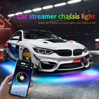 Carro Underglow Light App Control Flowing Color RGB LED Tira Flexível Tubo Flexível Sistema Néon Luz Luz Decorativa Atmosfera Lâmpada