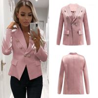 Women&#039;s Jackets 2021 Long Sleeved Cardigan Shirt Fashion Small Suit Sexy Jacket Solid Woman Spring