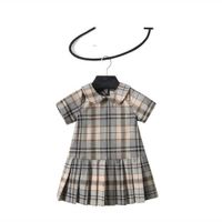 Новая мода бренд детские девочки платье летняя одежда с коротким рукавом детские платья для младенческого детского дня рождения одежда девушка носить платье q0716