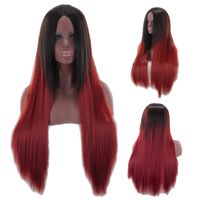 26 inches Synthetic Wig Simulation Human Hair Cosplay Wigs perruques de cheveux humains For White and Black Women C015
