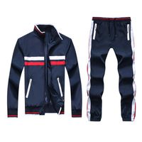 Erkek Eşofman Yüksek Kaliteli Küçük At Spor Setleri Sonbahar Kış Erkek Rahat Eşofman Homme 2 Parça Ceket + Pantolon Set Rüzgarlık