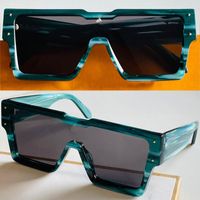 Herren Sonnenbrillen Z1547E Vierblätterrahmen einteilige Qualität mit Gläsern Kristalldekoration schwarzer und grüner klassischer Sun Designer Mode a dDSR