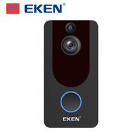 Eken V7 HD 1080P WiFi الذكية الجرس فيديو كاميرا مرئية إنترفون للرؤية الليلية IP الأمن اللاسلكي الأمن
