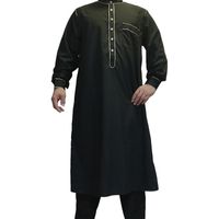 Homens étnicos Homens Jubba Thobe Tops Islâmico Moda Muçulmana Saudita Arábia Cafa Cafeta Bulha Vestes Árabe Paquistão Kaftan Camisas Medieval
