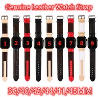 Top Designer Luxury Strap Gift Armbands für Apple Uhrenband 42mm 38mm 40mm 44mm iwatch 1 2 3 4 5 6 7 Bänder Leder Armband Mode Armband Druck Streifen Uhrenarmband