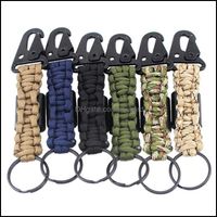 And Sports & Outdoorspcs Paracord Braided Lanyards With Clips Keyring For Outdoor Survival Cam Hiking Backpack Gadgets Drop Delivery 2021 Oc
