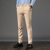 Compre al por mayor Pantalones De Vestir De Color Caqui Para Los Hombres de  bajo precio \u0026 de calidad con envío gratuito | Es.DHgate
