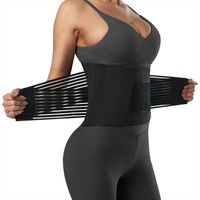 Dispositivo de treinamento da cintura feminina equipamentos de fitness acessórios neoprene sauna suor moldando cinto tamanho preto m boa aderência facilmente ajustar o aperto