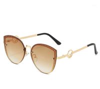 Cat Eye Sunglasses European And American Fashion Big Frame L...