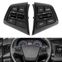 자동차 버튼 스티어링 휠 크루즈 컨트롤 Hyundai IX25 (크레타) 용 케이블이있는 원격 볼륨 버튼 1.6L Bluetooth 스위치